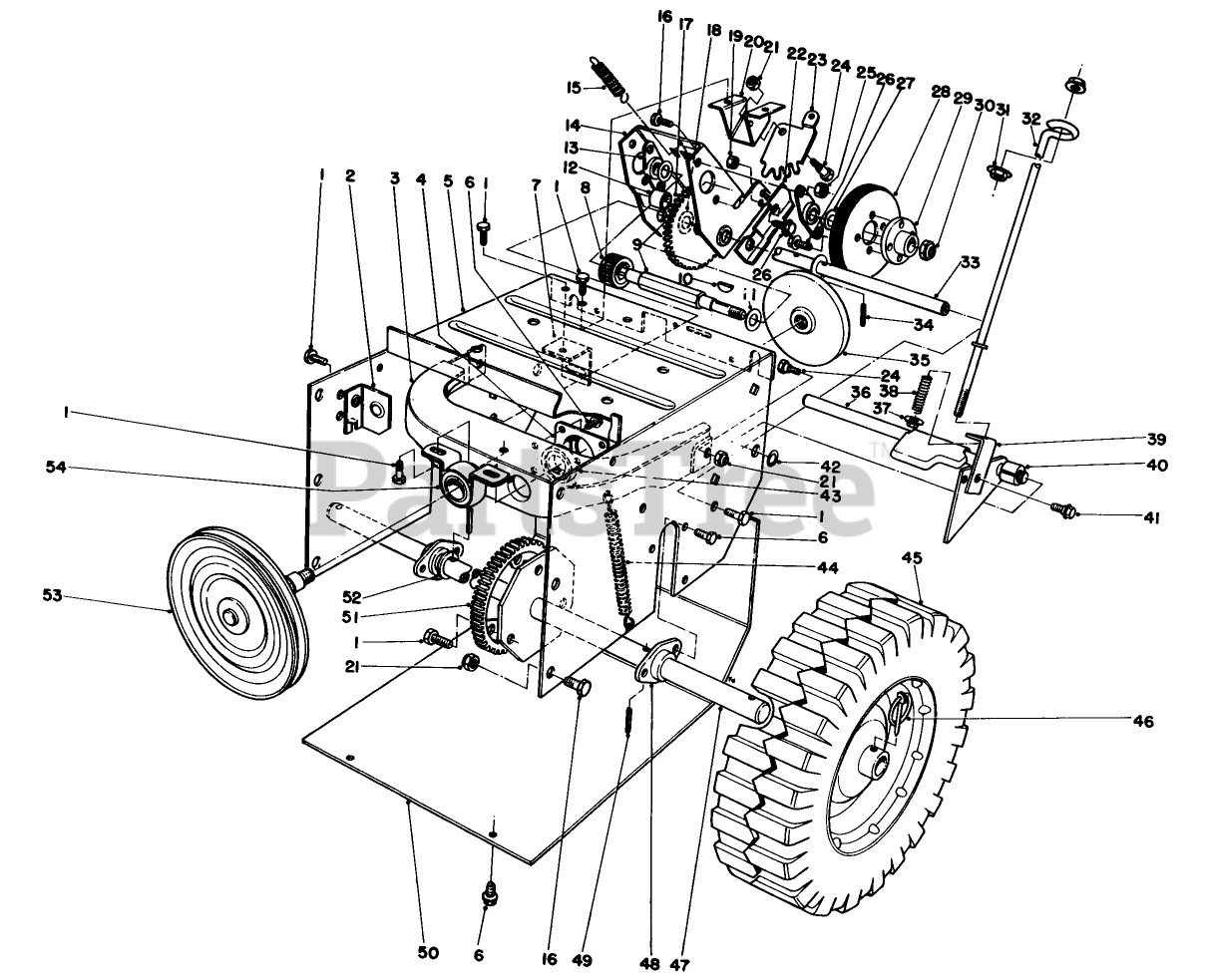 Toro 38052 521 Toro 21 Snow Thrower SN 004000001 004999999