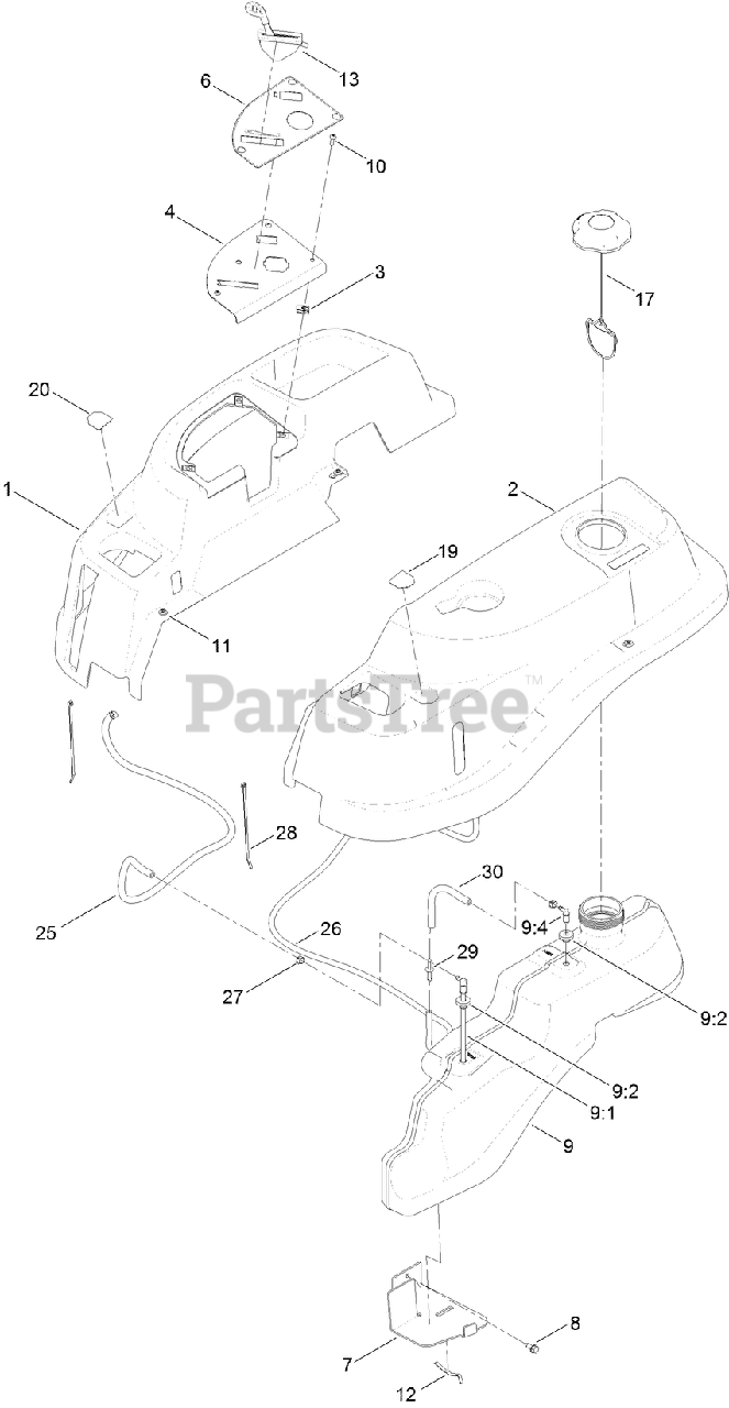 Toro 50 Zero Turn Parts Diagram Toro Deck Mower Turn Zero Ma