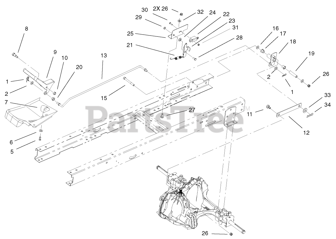 Toro 71227 (16-38 HXL) - Toro Lawn Tractor (SN: 220010001 - 220999999 ...