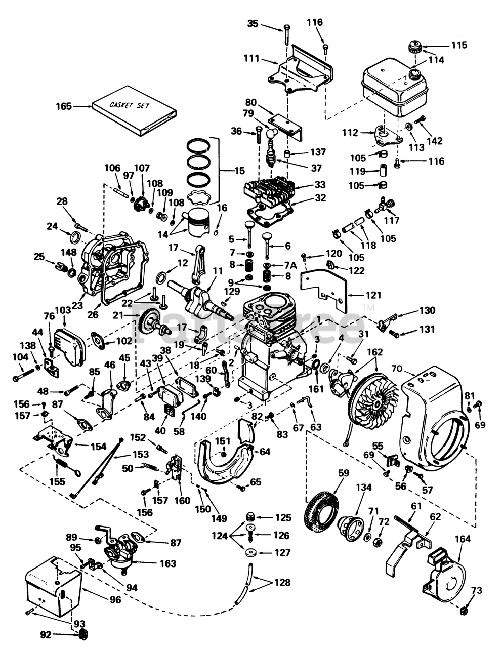 Toro 38040 (524) - Toro Snow Thrower (SN: 008000001 - 008999999) (1978 ...