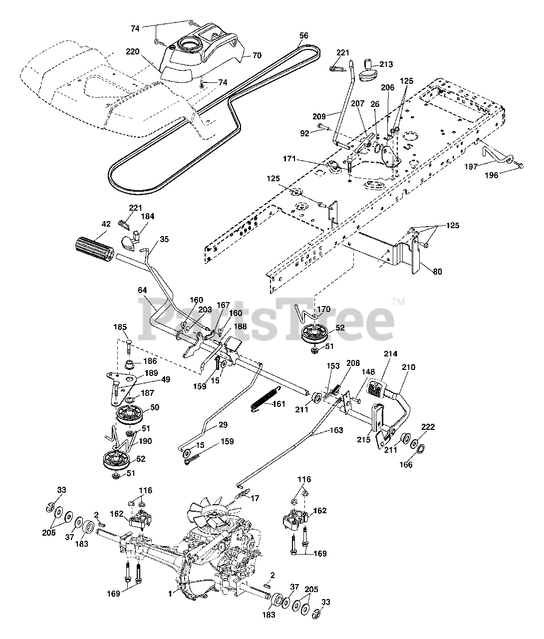 Husqvarna YTH 20F42T (960450002-00) - Husqvarna 42