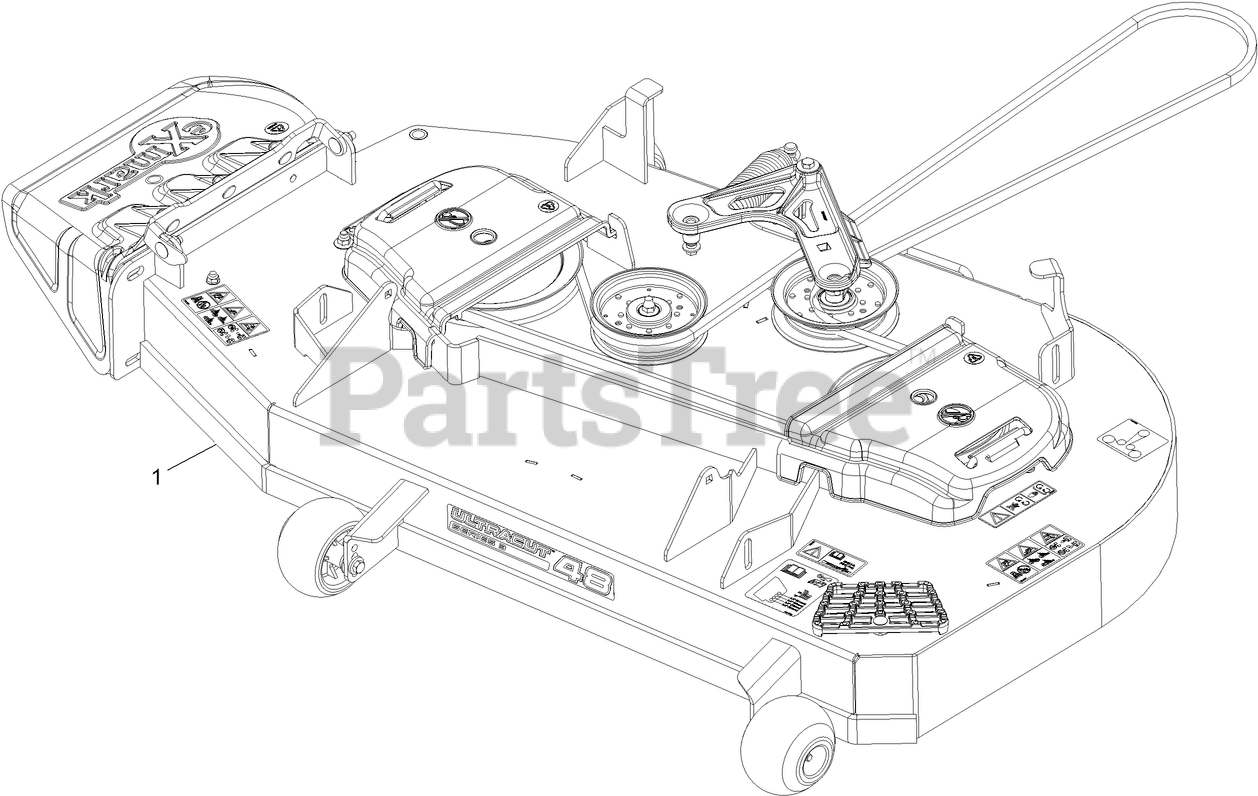 Exmark RAE708GEM48C00 Exmark 48" Radius ESeries ZeroTurn Mower