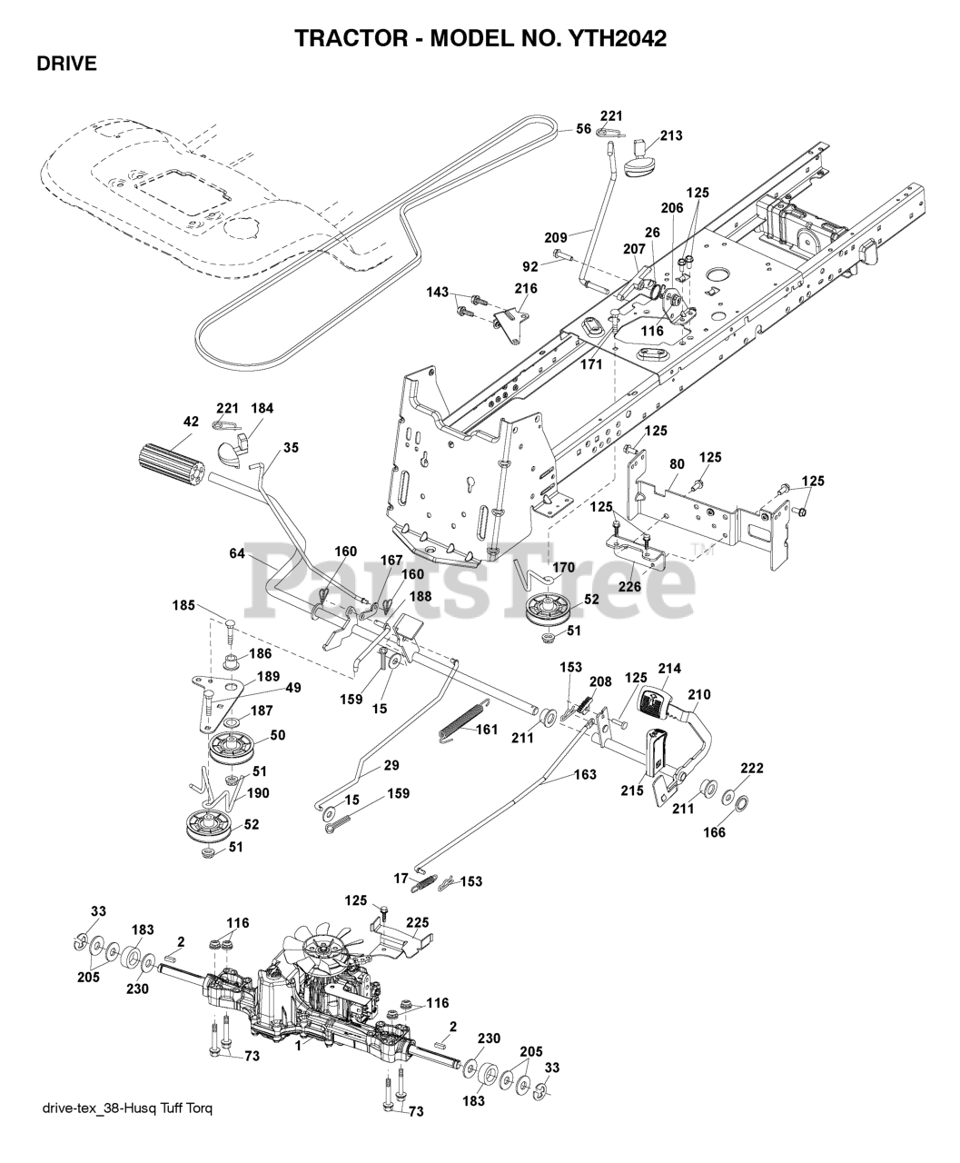 Husqvarna YTH 2042 (917287520) - Husqvarna 42