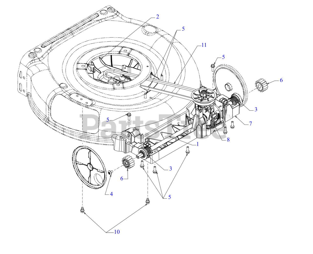 Craftsman M 220 Cmxgmam211201 12a A26b793 Craftsman Walk Behind Mower 2022 Drive Parts