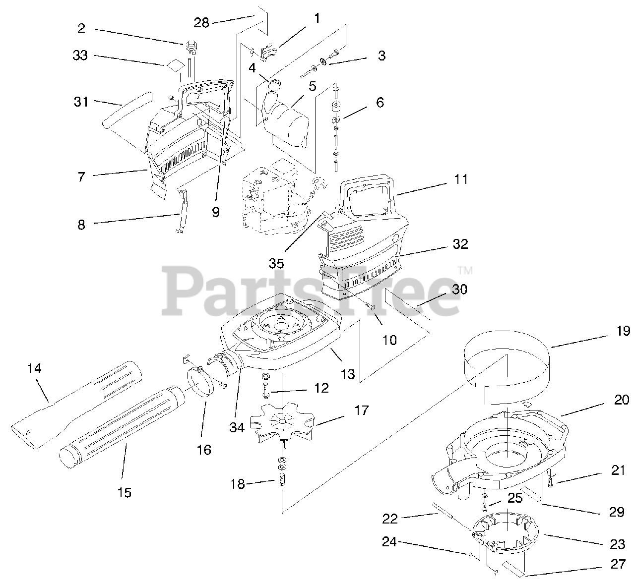 Lawn-Boy 62902 - Lawn-Boy 31cc Gas Blower Vacuum (SN: 790000001 ...