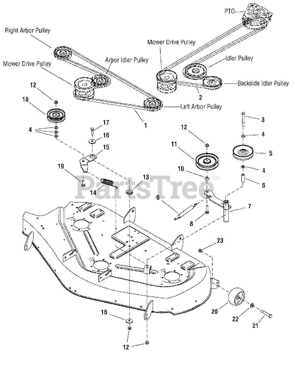 Craftsman 107.607010 (2690713) - Craftsman ZTS7500 Series 50