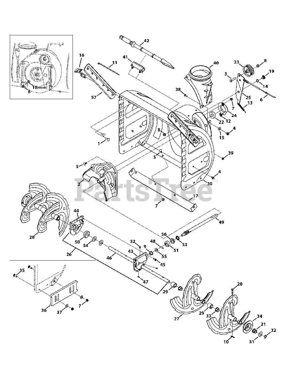 Cub Cadet 2X 524 SWE (31BM53TR709) - Cub Cadet 2X 24