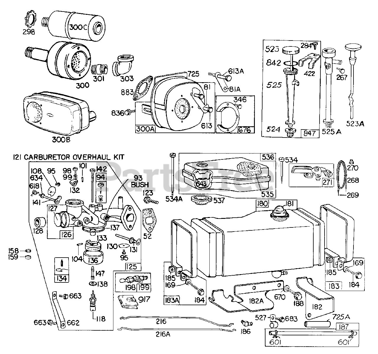 Briggs & Stratton 190702-0120-XX - Briggs & Stratton Vertical Engine ...