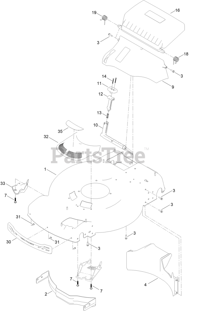 Toro 21462 Toro 22" Recycler WalkBehind Mower (SN 410240440