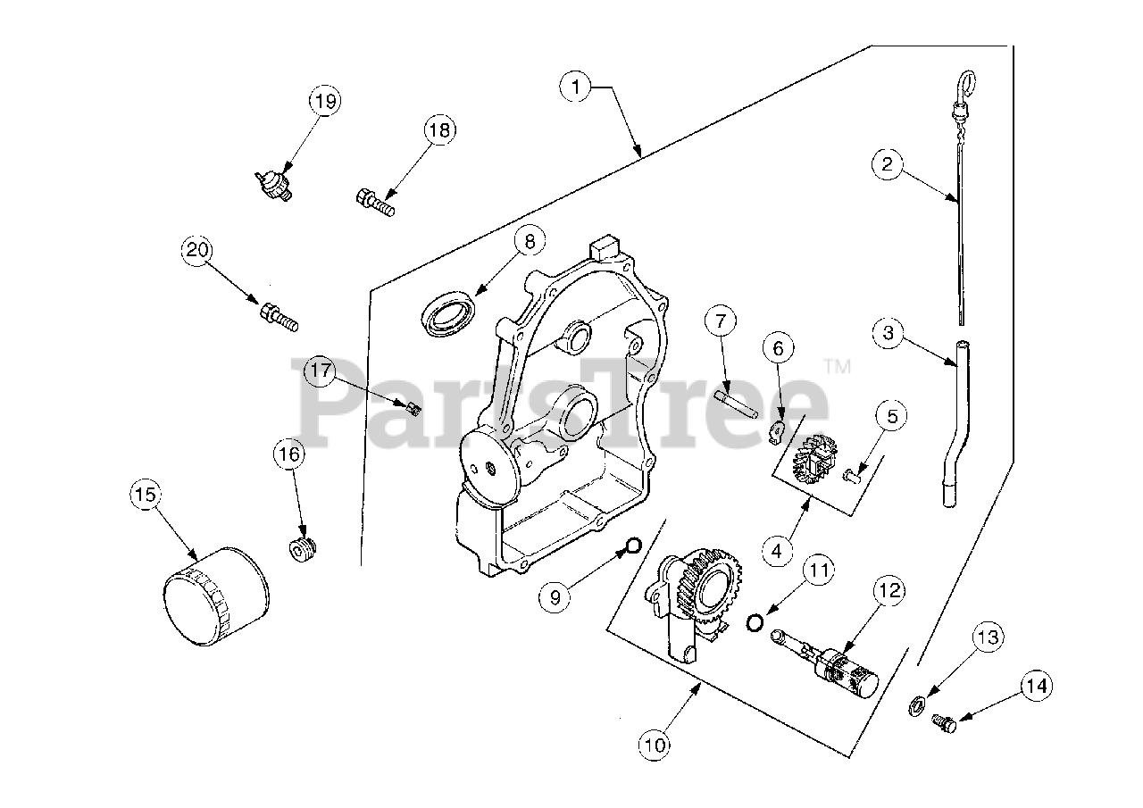 Cub Cadet 2176 (13A-274G100) - Cub Cadet Garden Tractor Oil Pan And ...