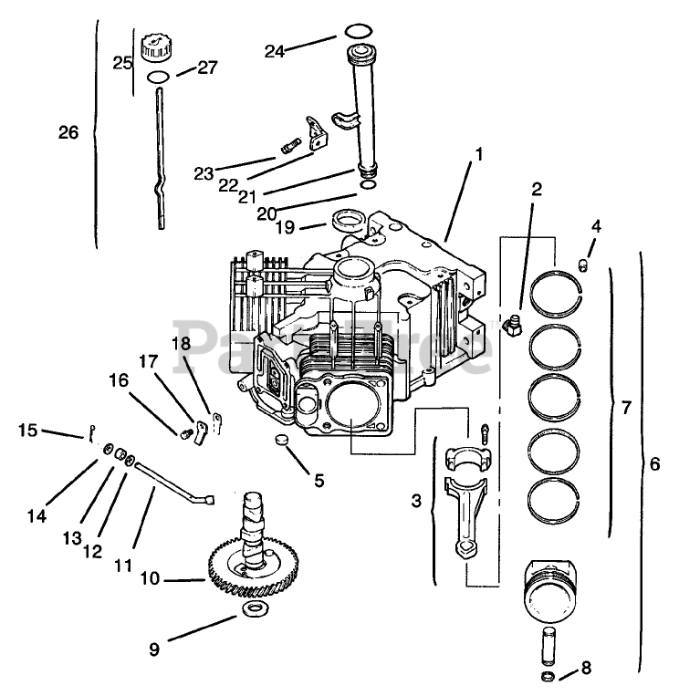 Toro 72108 (270-H) - Toro Lawn & Garden Tractor (SN: 220000001 ...