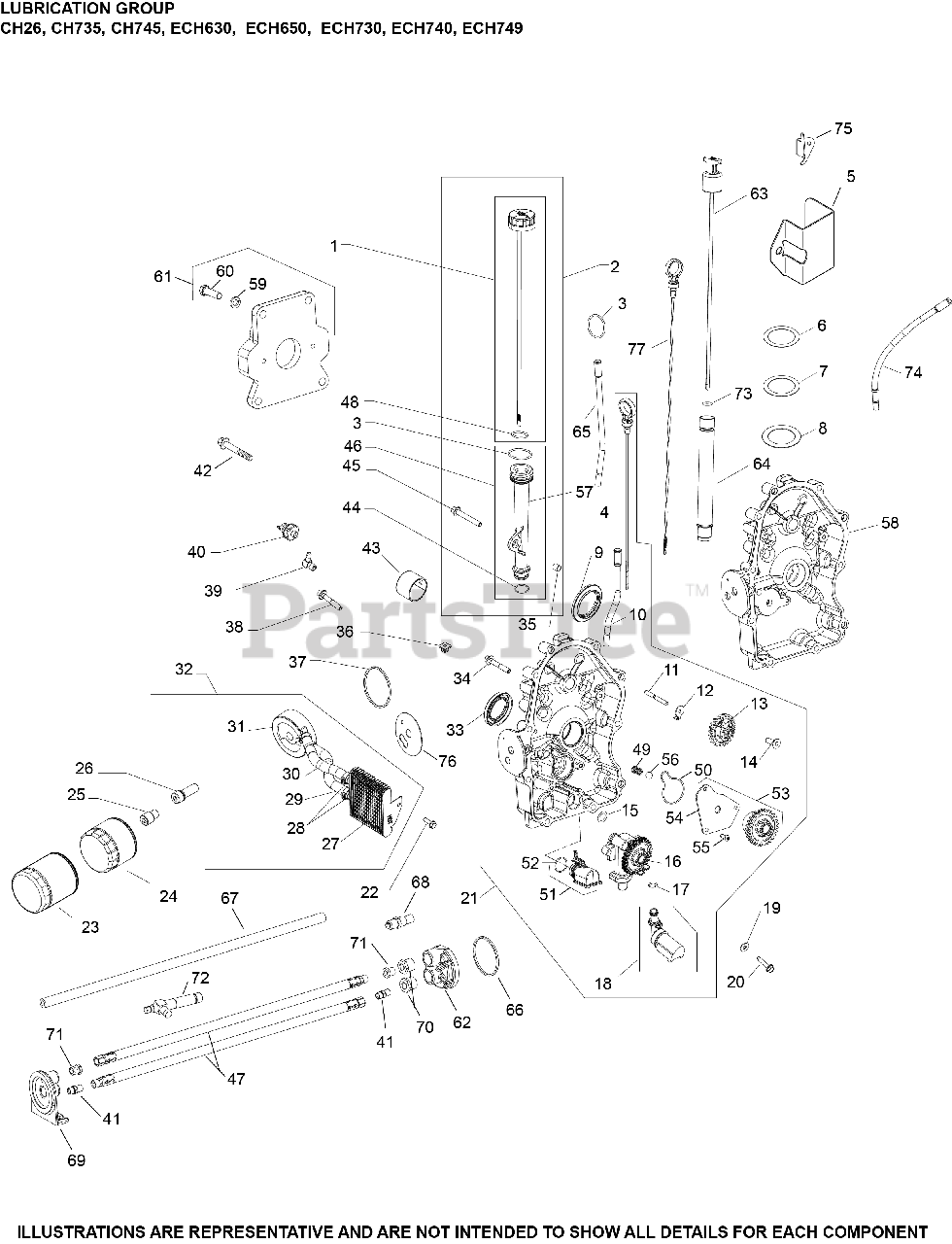 Kohler ECH730-3082 - Kohler Command PRO EFI Engine, Made for Miller ...