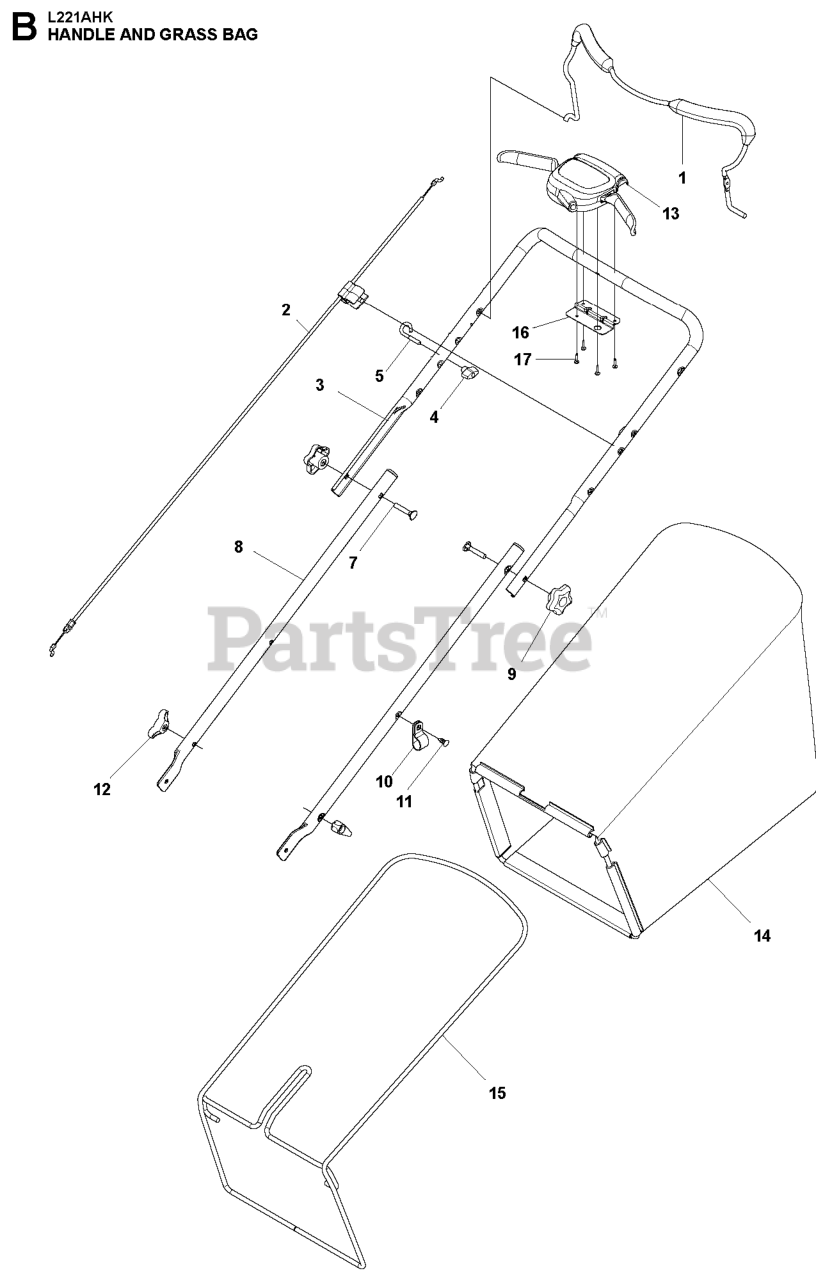 Husqvarna LC 221 AH (961450031-00) - Husqvarna 21