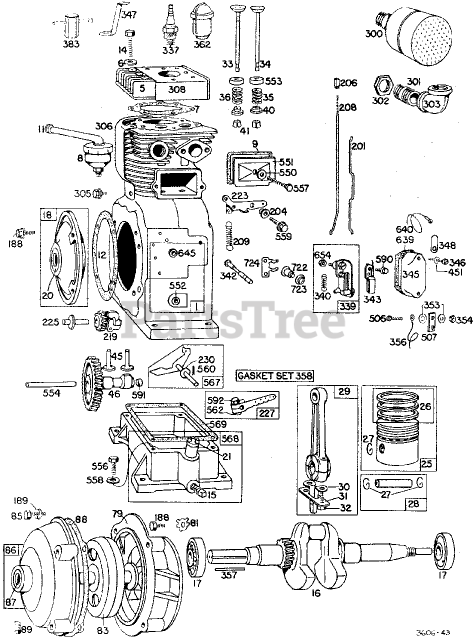 Briggs & Stratton 193431-0146-XX - Briggs & Stratton Horizontal Engine ...