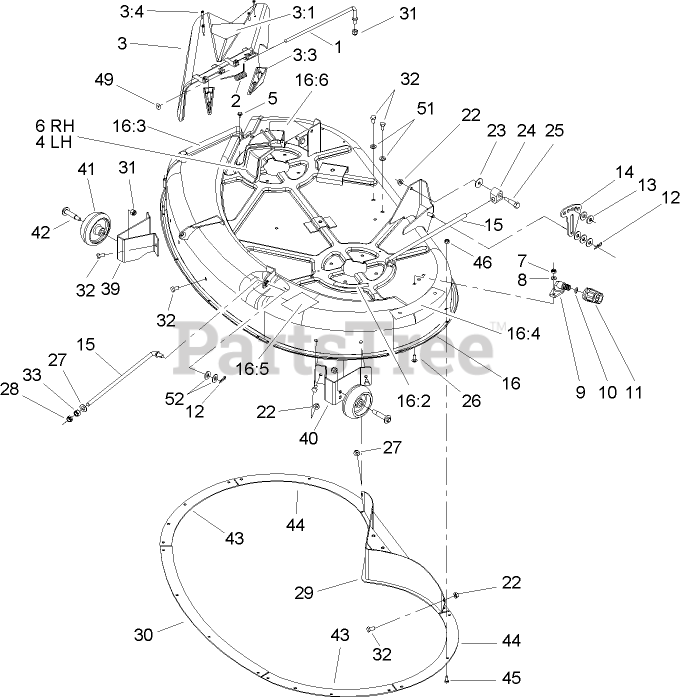 Toro 74350 (17-42 Z) - Toro TimeCutter Zero-Turn Mower (SN: 240000179 ...