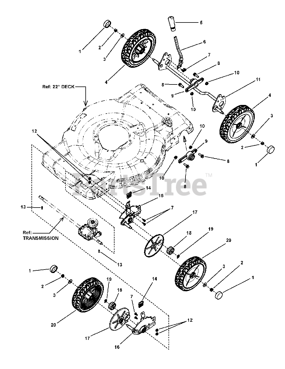 John Deere JS 26 (7800574) John Deere 22" WalkBehind Mower (2010