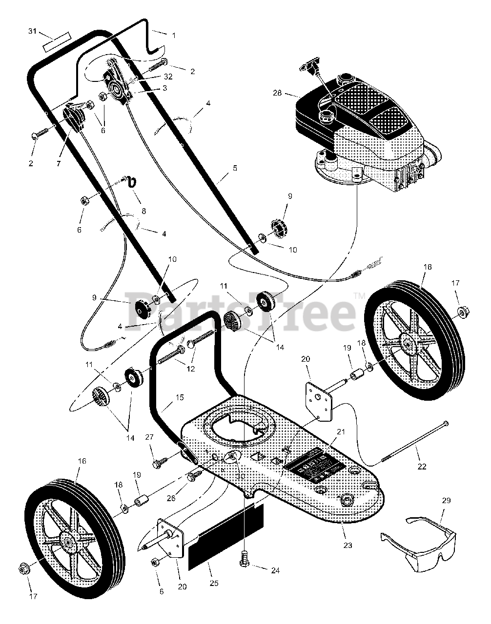 Murray TM5000x50C - Murray Walk-Behind Trimmer (2001) Illustration ...