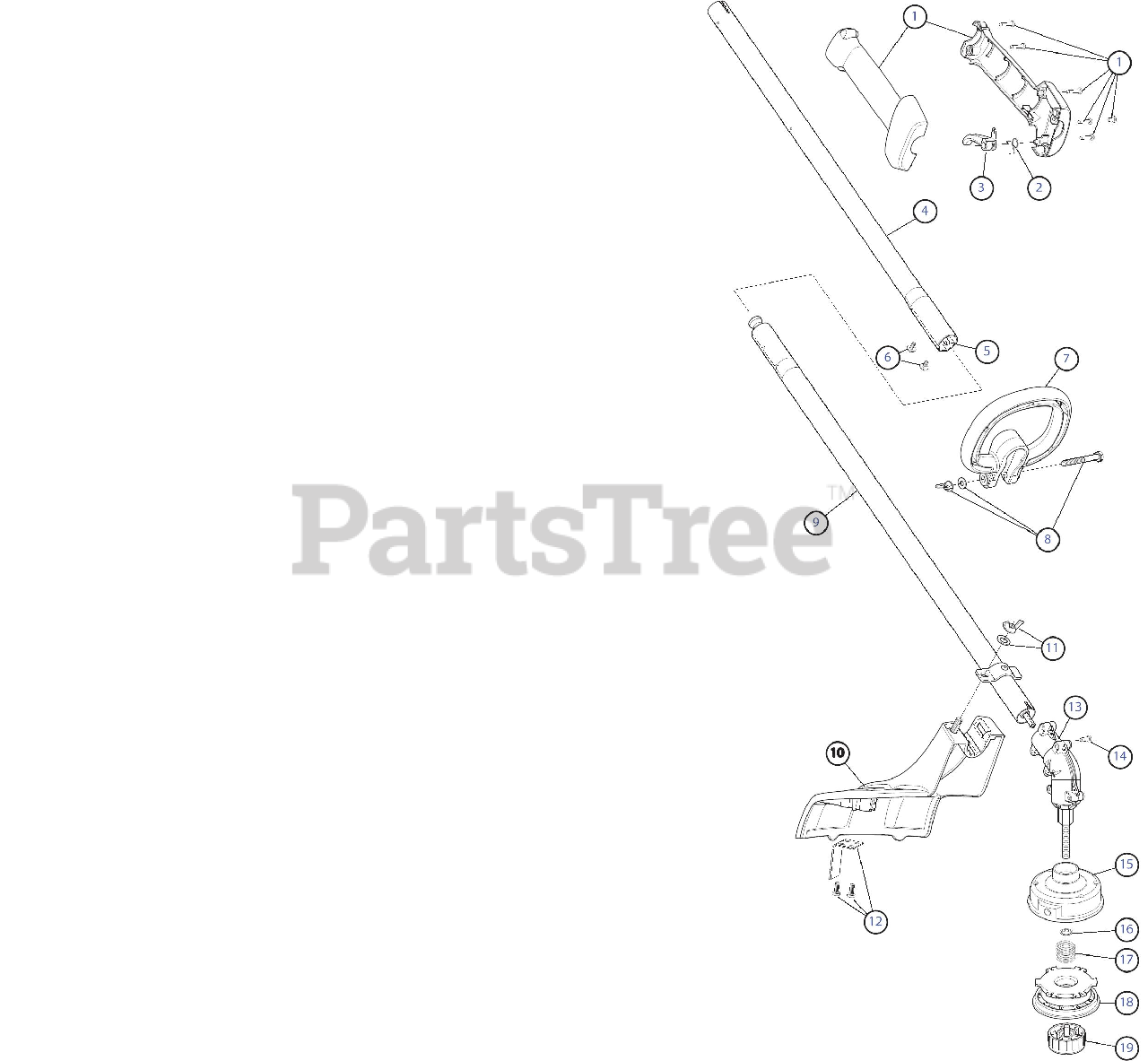 Bolens Bl Cd G Bolens String Trimmer General Assembly Parts Lookup With Diagrams