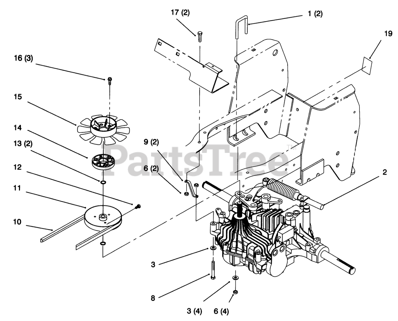 Toro 72103 (268-H) - Toro Yard Tractor (SN: 059000601 - 059999999 ...