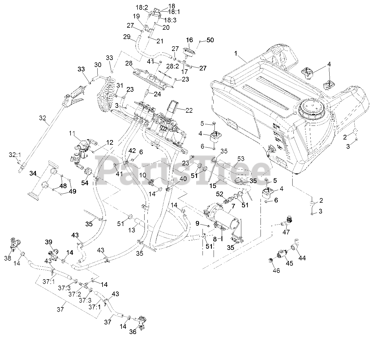 Exmark SSS270CSB00000 - Exmark Spreader Sprayer (SN: 316000000 ...