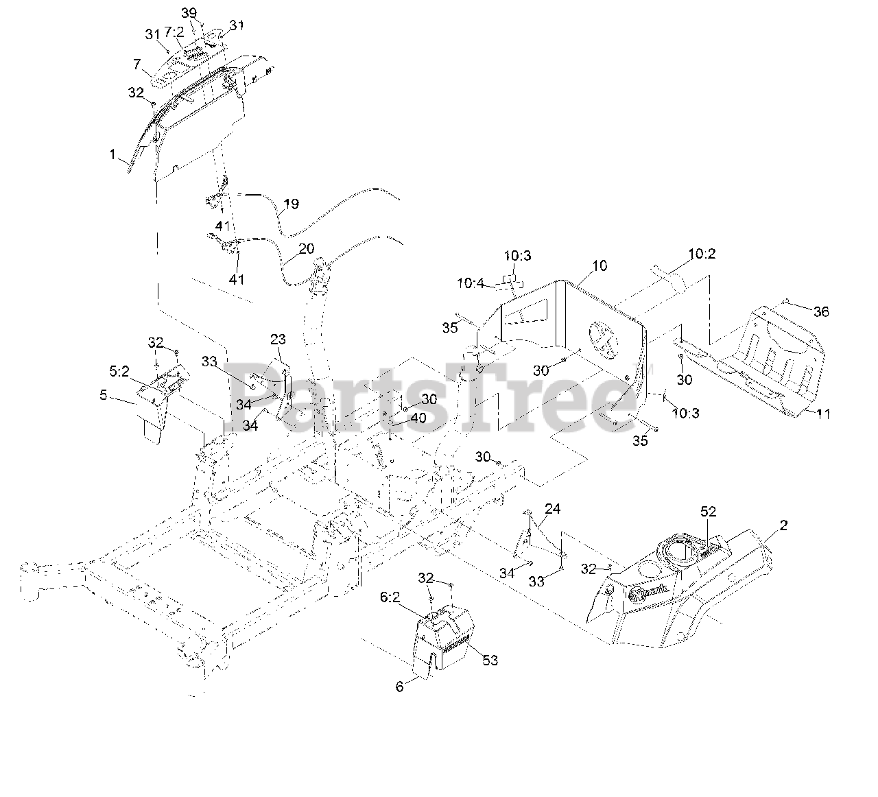 Exmark RAE708GEM52300 - Exmark 52