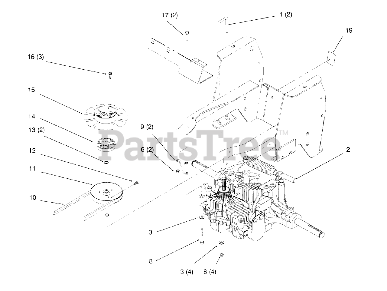 Toro 72042 (264-6) - Toro Yard Tractor (SN: 059000001 - 059000796 ...