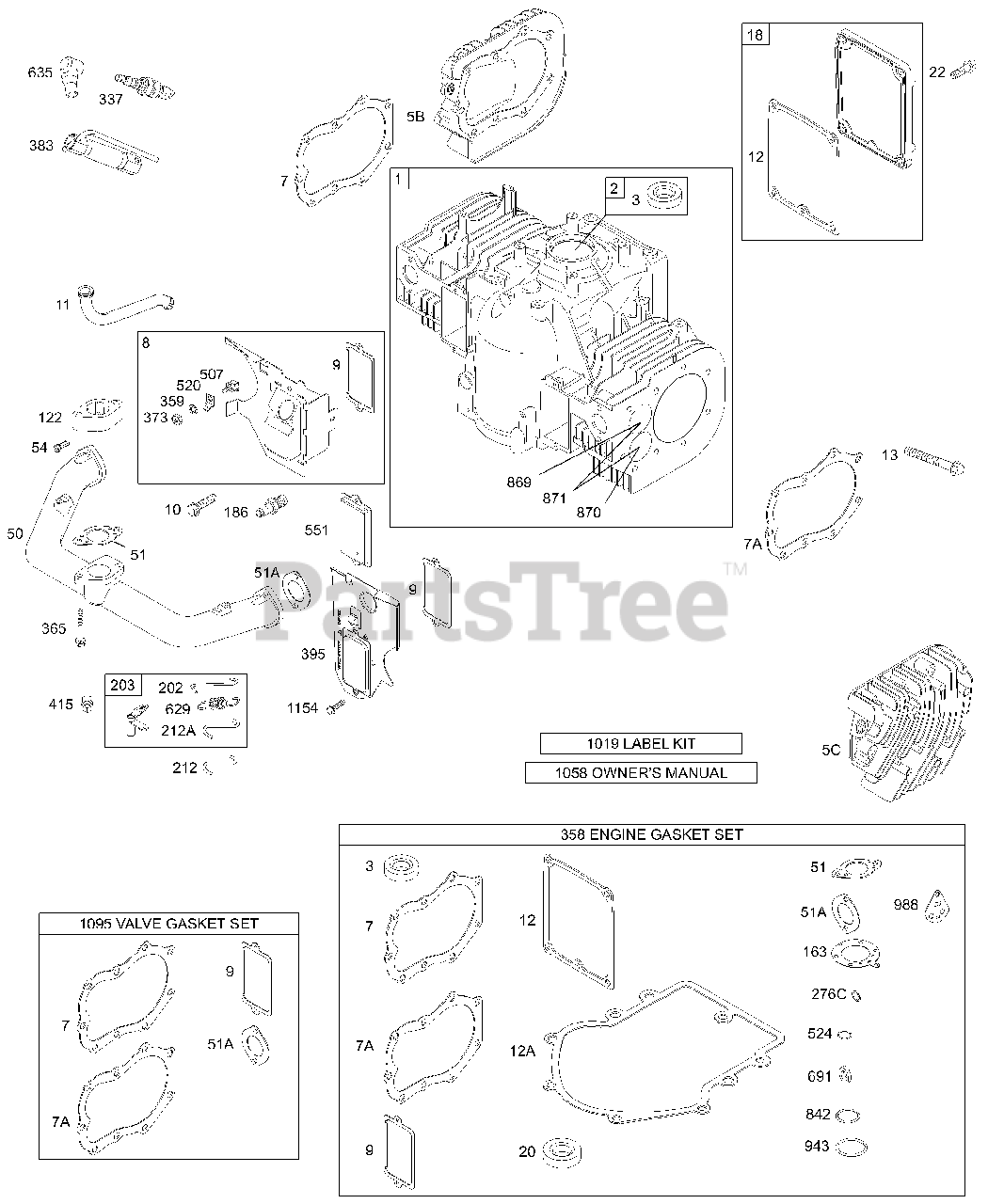 Briggs & Stratton 461707-0143-E1 - Briggs & Stratton Vertical Engine