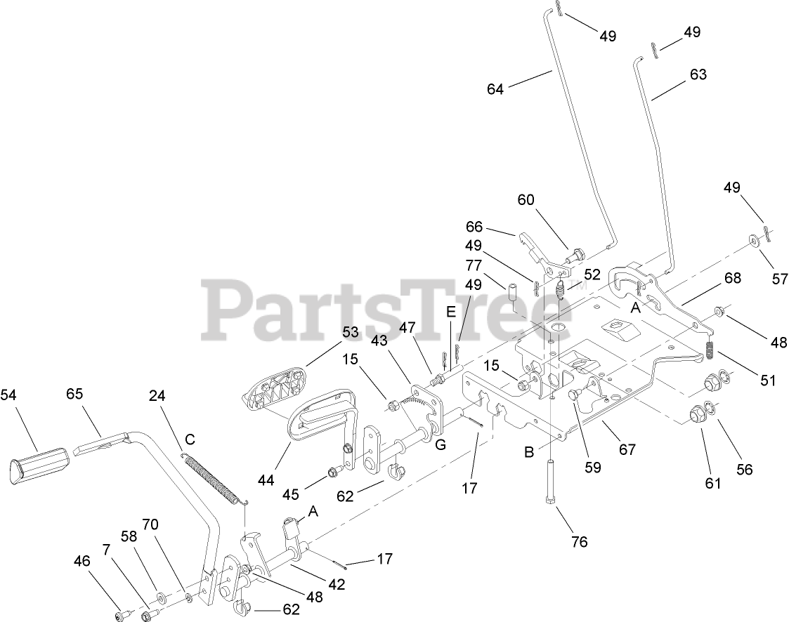 Toro 14AP80RP744 (GT 2100) - Toro Garden Tractor (SN: 1A136H30000 ...