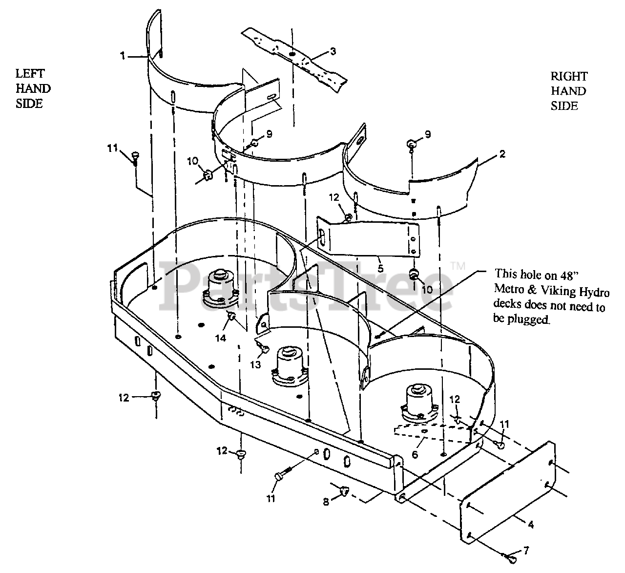 Exmark Mower Deck Parts Diagram