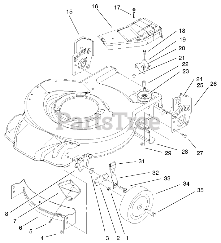 Toro 20025 - Toro Recycler Walk-Behind Mower (SN: 210000001 - 210999999 ...