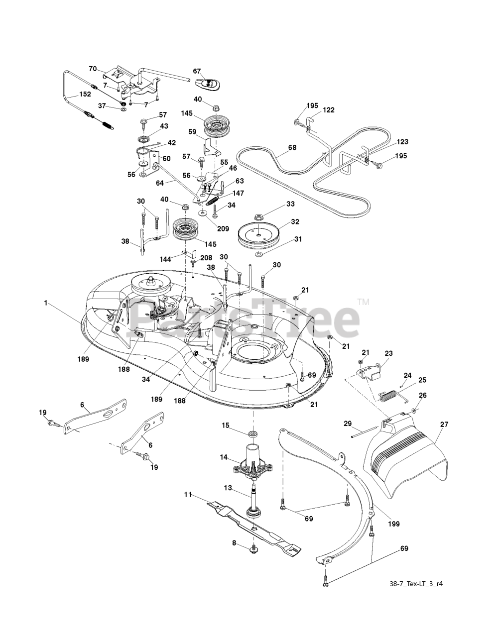 Husqvarna LT 1597 (960410050-08) - Husqvarna Lawn Tractor (2010-08 ...