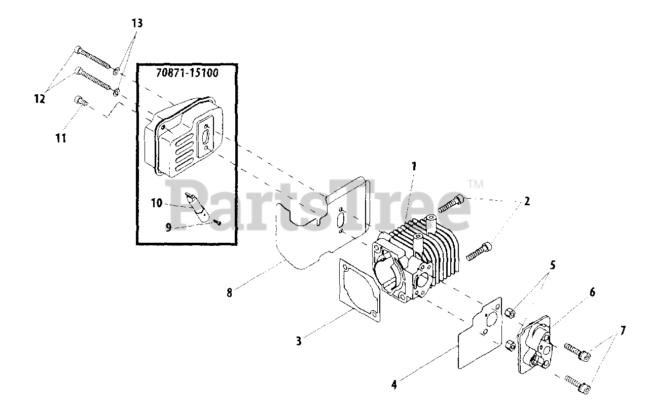 Shindaiwa Ht 230 Shindaiwa Hedge Trimmer Single Sided Cylinder Parts Lookup With Diagrams 9457