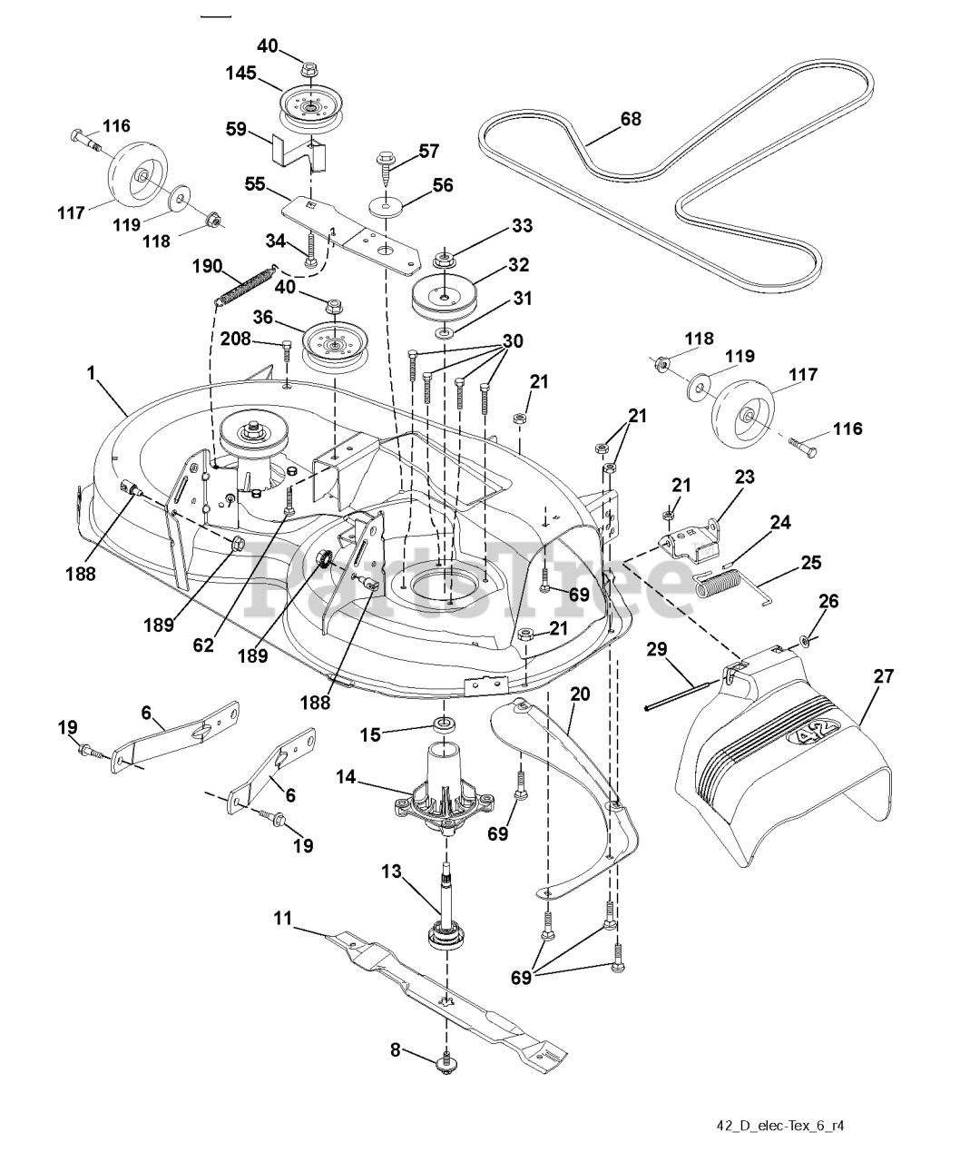 Husqvarna LTH 1742 (960410067-02) - Husqvarna 42