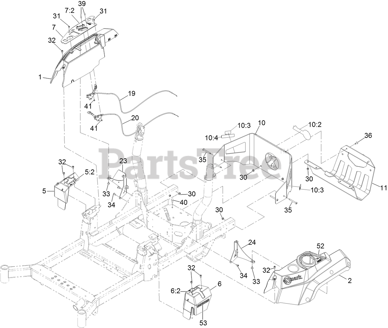 Exmark RAE702GEM44300 - Exmark 44