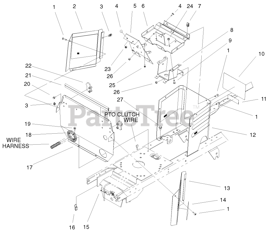 Toro 72087 (268-H) - Toro Lawn & Garden Tractor (SN: 200000001 ...