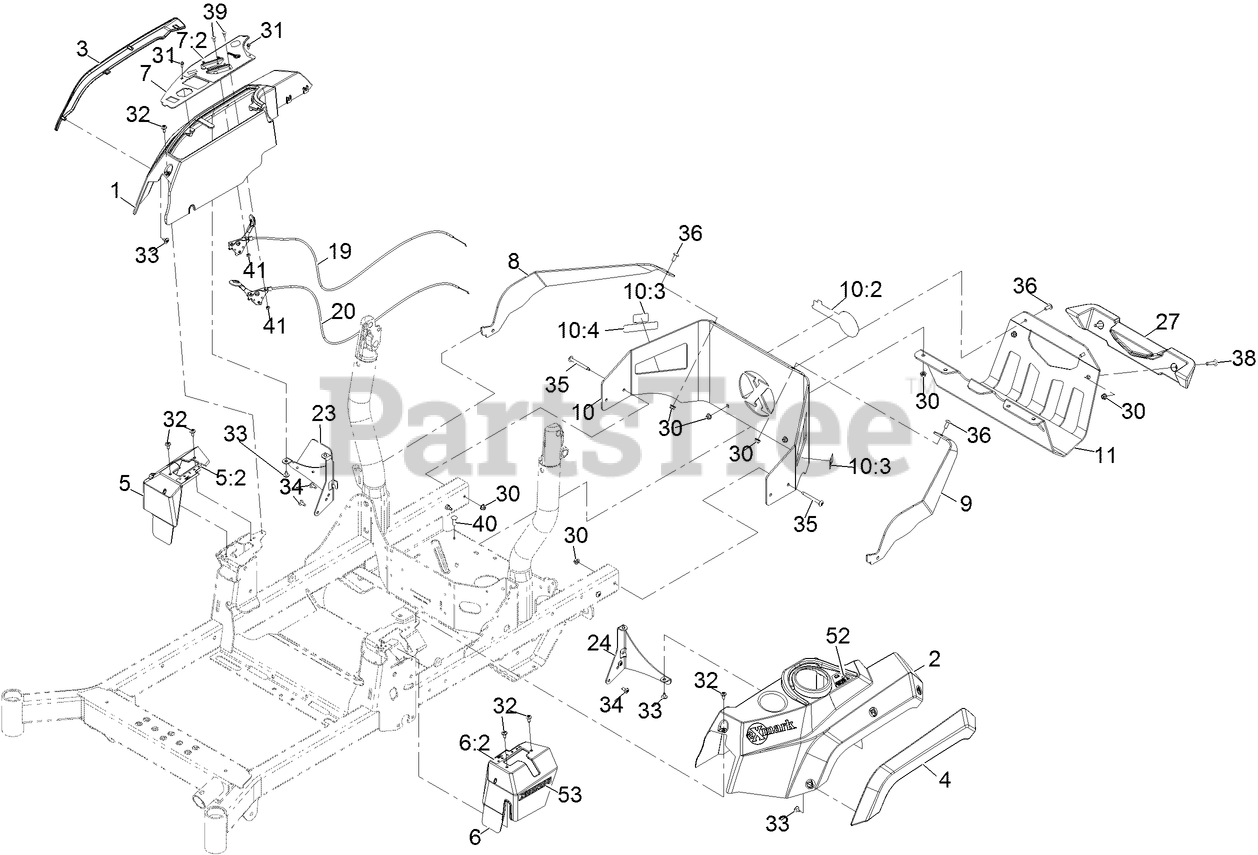 Exmark RAX730GKA604A3 - Exmark 60