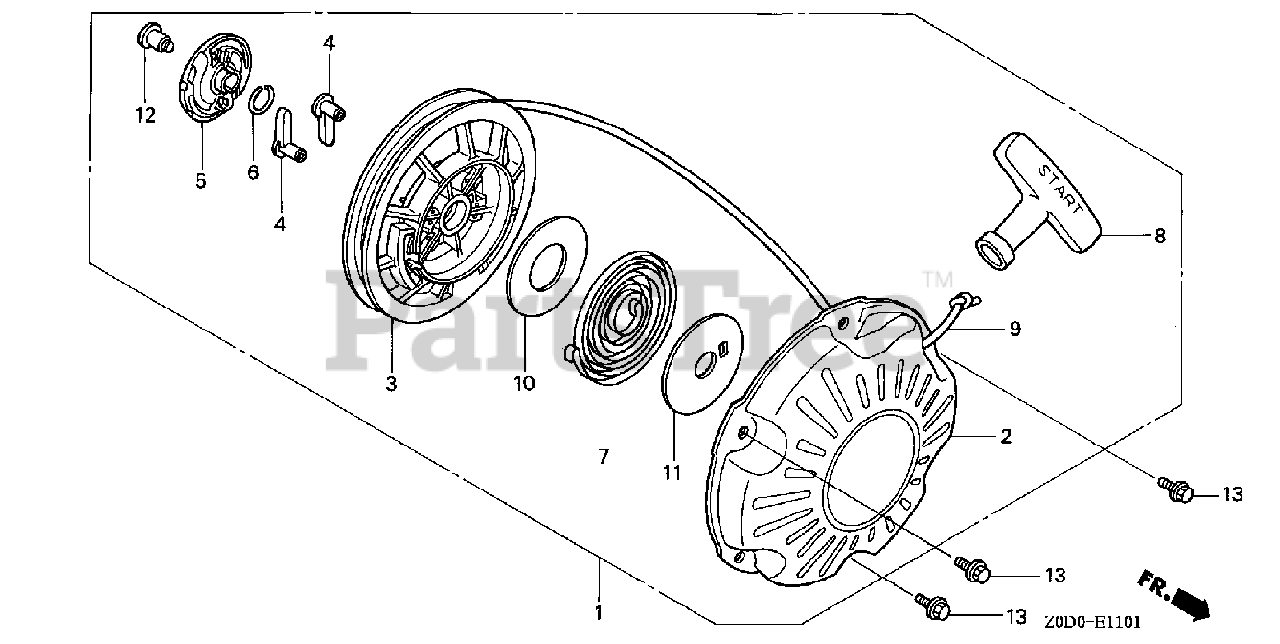 Honda GX100 KRA2 (GCANM) - Honda Engine, Made in Japan (SN: GCANM ...