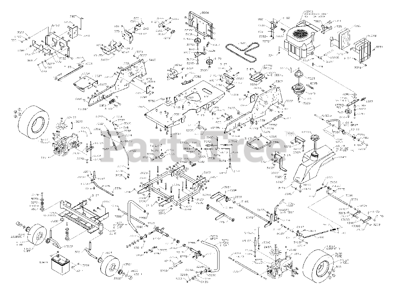 Dixon 4516K - Dixon Zero-Turn Mower (2004) CHASSIS Parts Lookup with ...