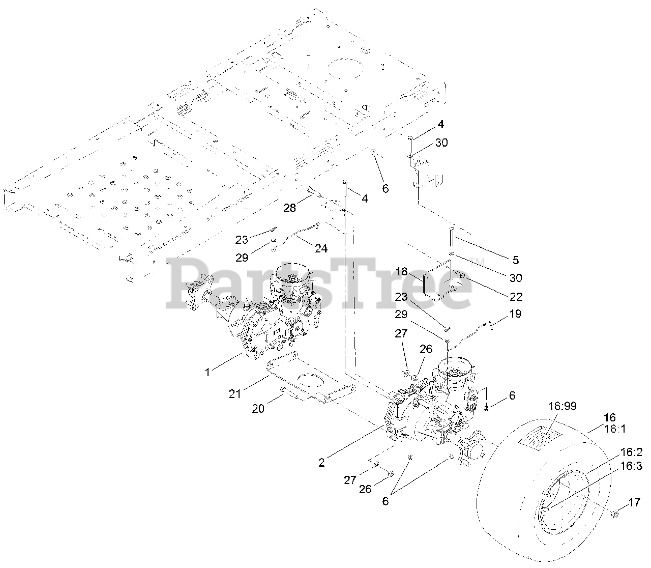 Exmark Quest 50 Drive Belt Diagram