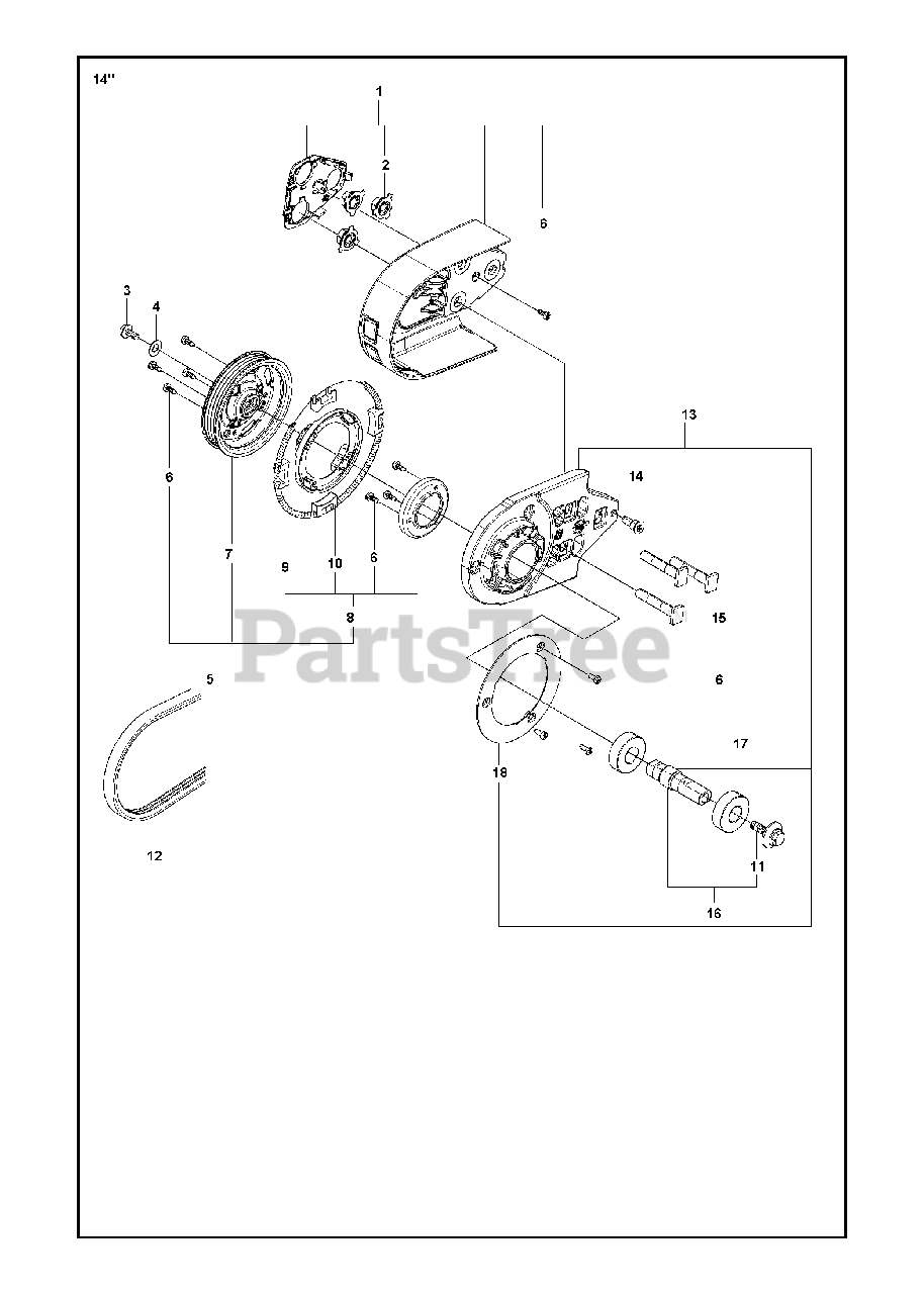 Husqvarna K 970 III - Husqvarna Cut-off Saw (2016-07) BELT GUARD