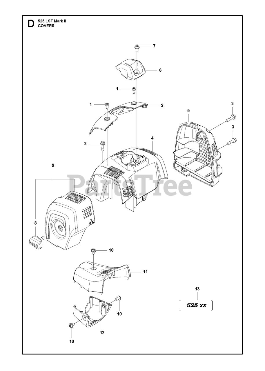 Husqvarna 525 Lst Mark Ii Husqvarna Brush Cutter Cover Parts Lookup With Diagrams Partstree 8574