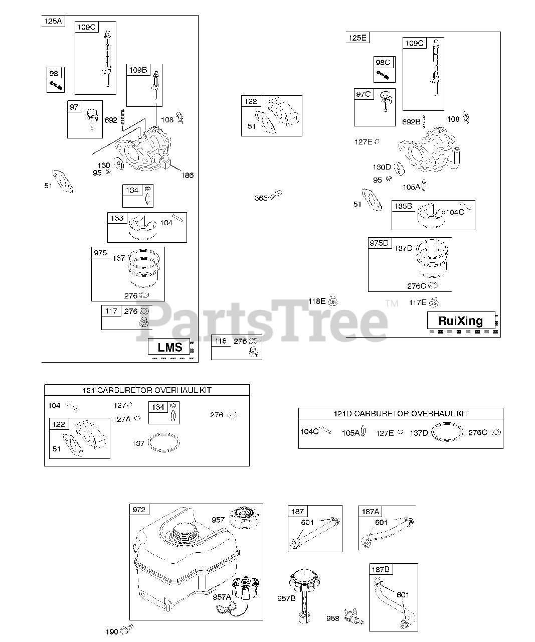 Briggs & Stratton 15A114-0342-E1 - Briggs & Stratton Horizontal Engine ...