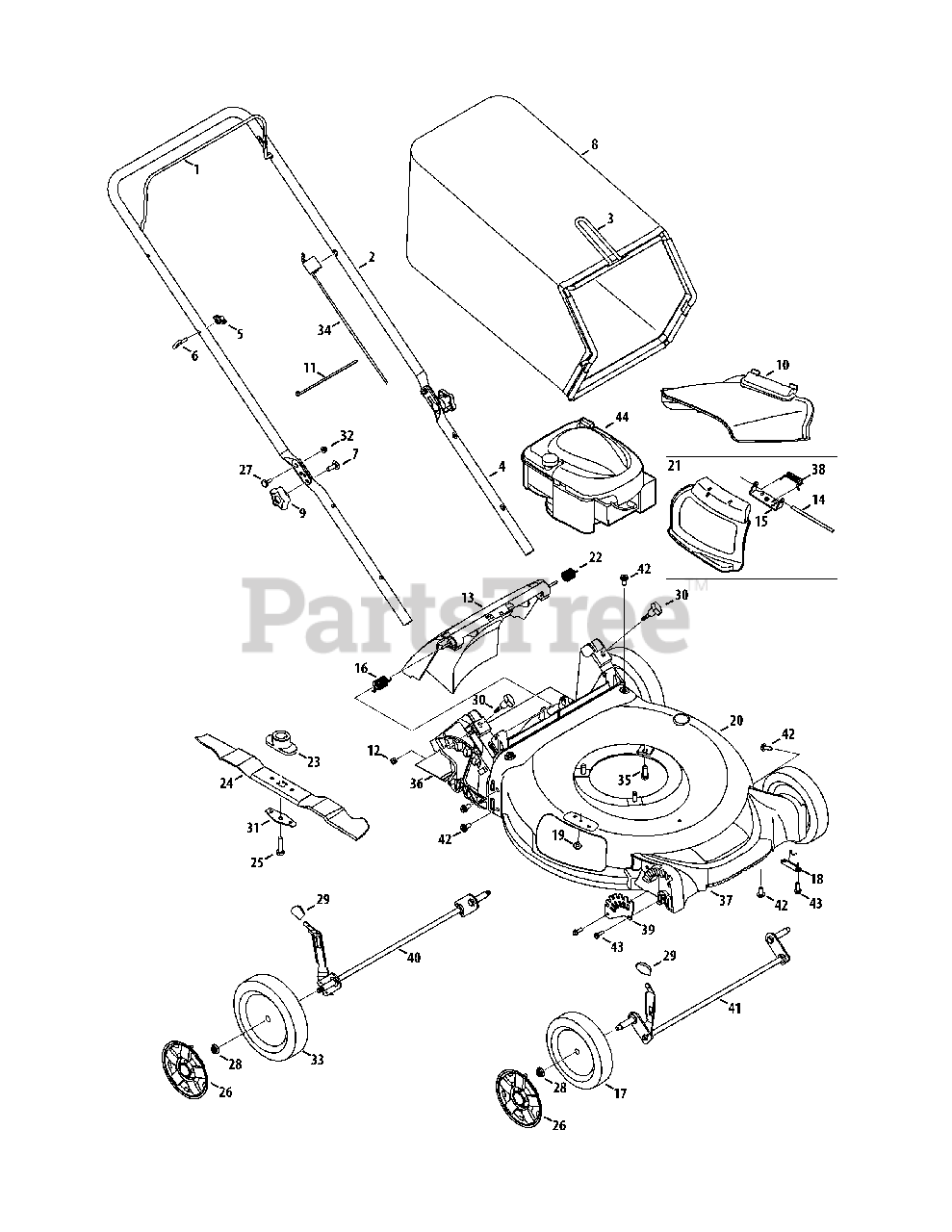 Craftsman 247.389230 11A A25E099 Craftsman Walk Behind Mower