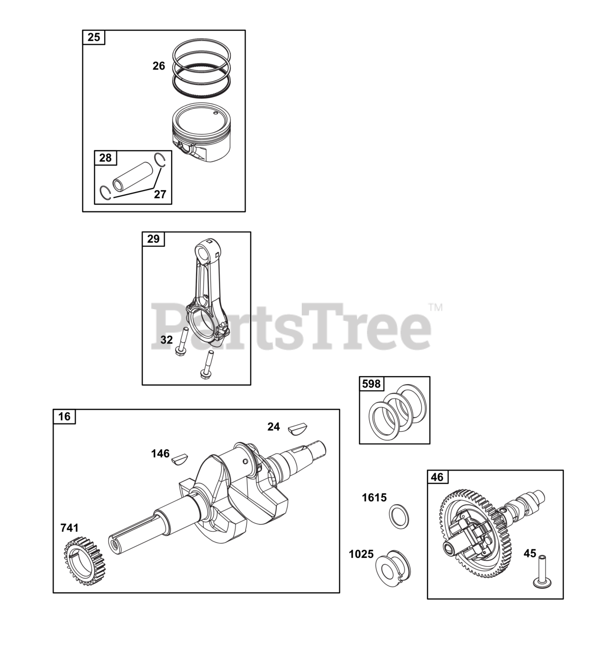 Briggs & Stratton 386447-3311-G1 - Briggs & Stratton Horizontal Engine ...