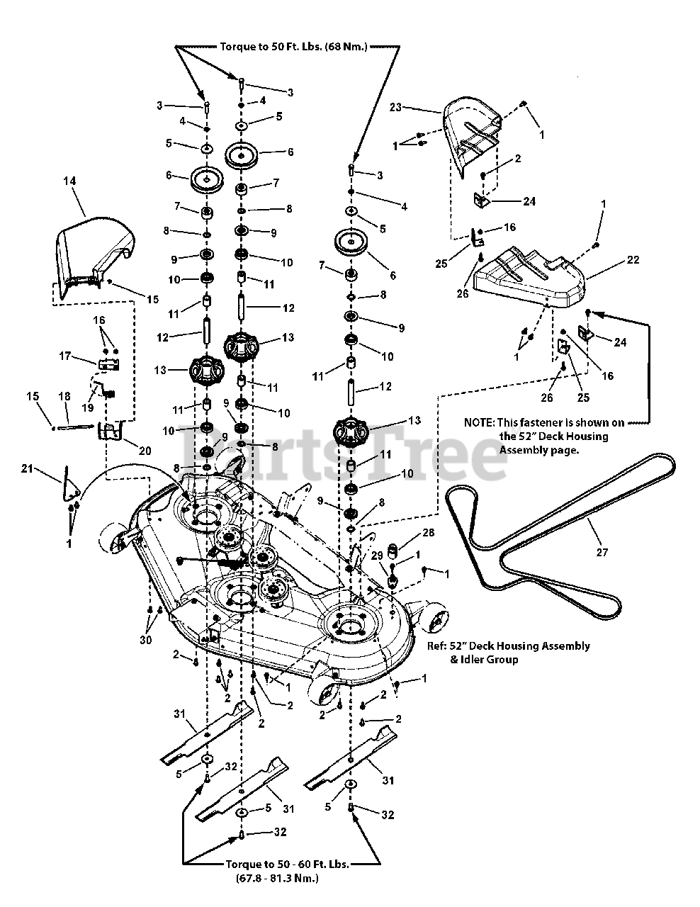 Craftsman 950.601070 (7800819) - Craftsman ZTS7000 52