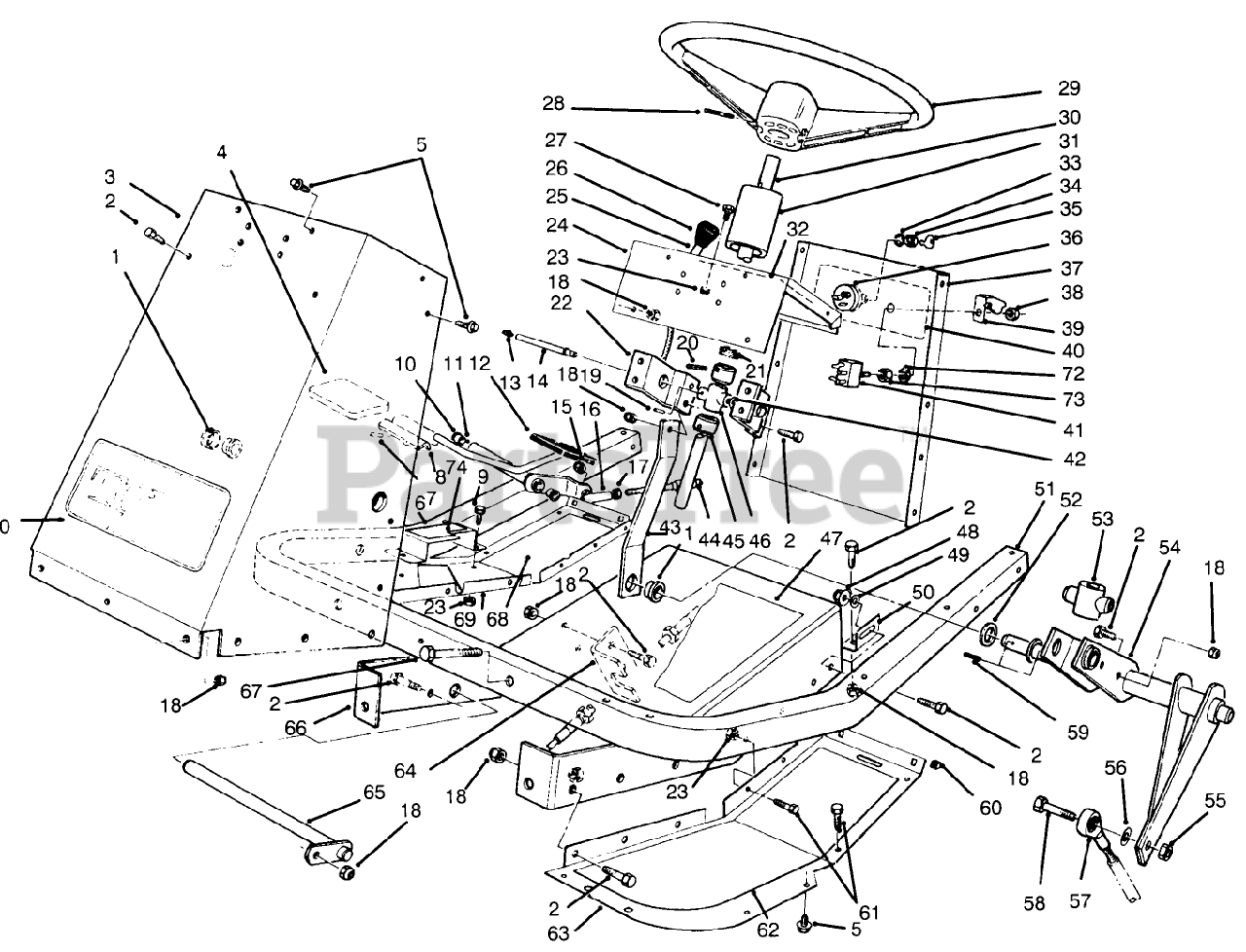 Toro Riding Mower Parts Diagram : DECK-MODEL X60RH Diagram & Parts List for Model lx460 Toro ... / Parts lookup and repair parts diagrams for outdoor equipment like toro mowers, cub cadet tractors, husqvarna chainsaws, echo trimmers, briggs engines, etc.