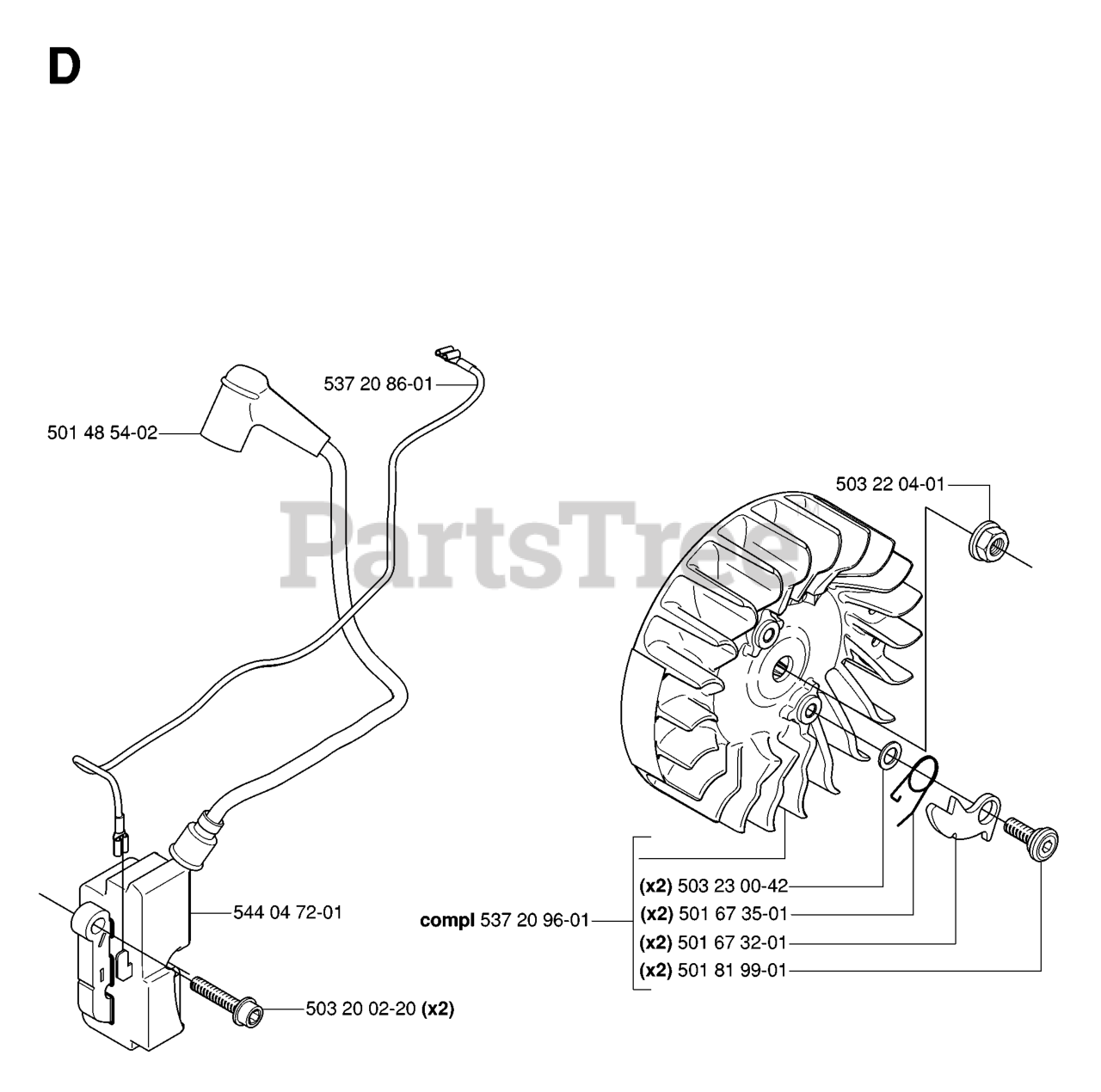 Husqvarna 575 XP - Husqvarna Chainsaw IGNITION SYSTEM Parts Lookup with ...