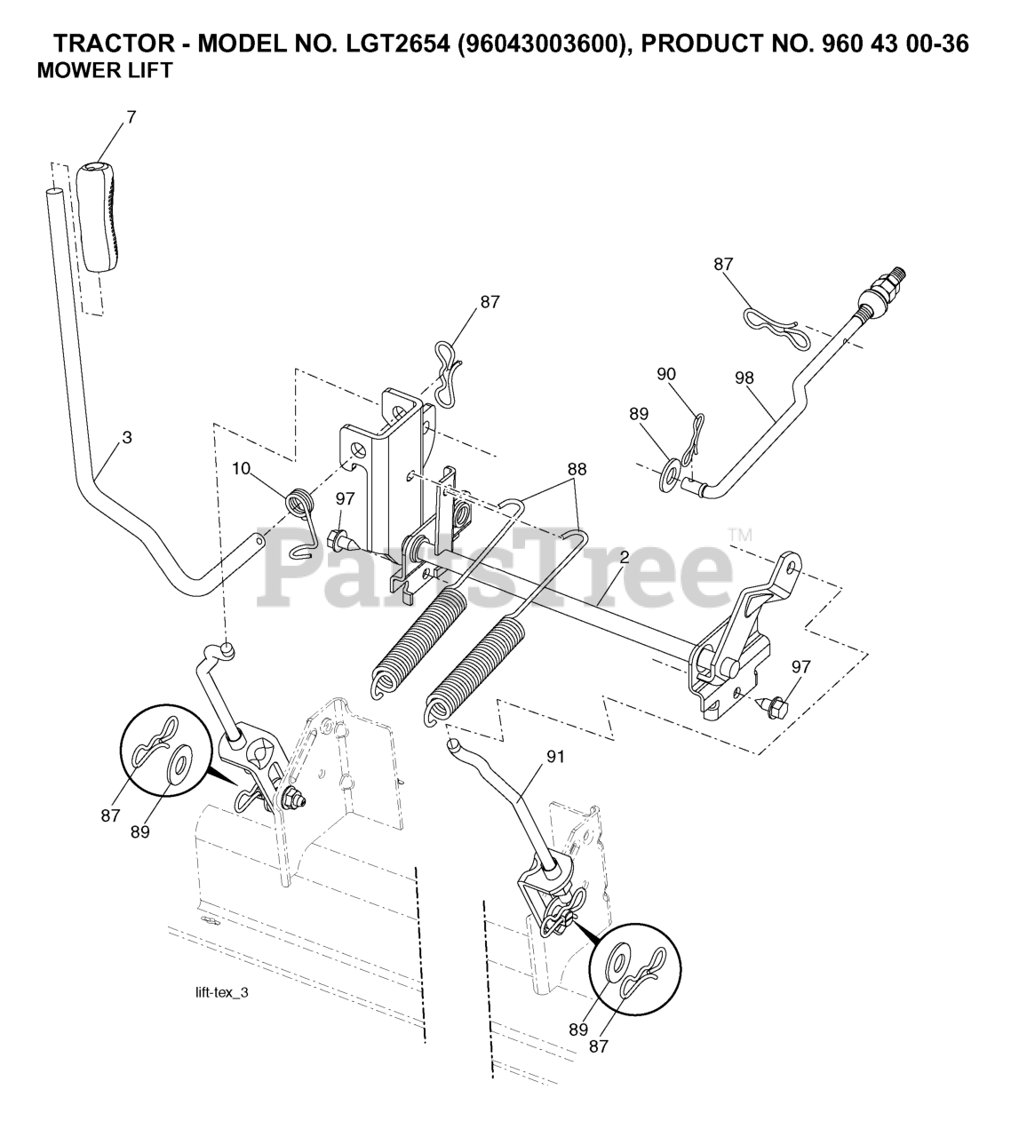 Husqvarna LGT 2654 (960430036-00) - Husqvarna 54