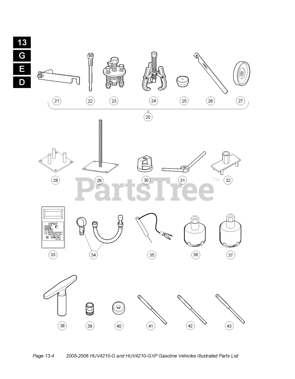 Husqvarna Huv 4210 Gxp Husqvarna 4x2 Utility Vehicle 2008 04 Maintenance B Parts Lookup With