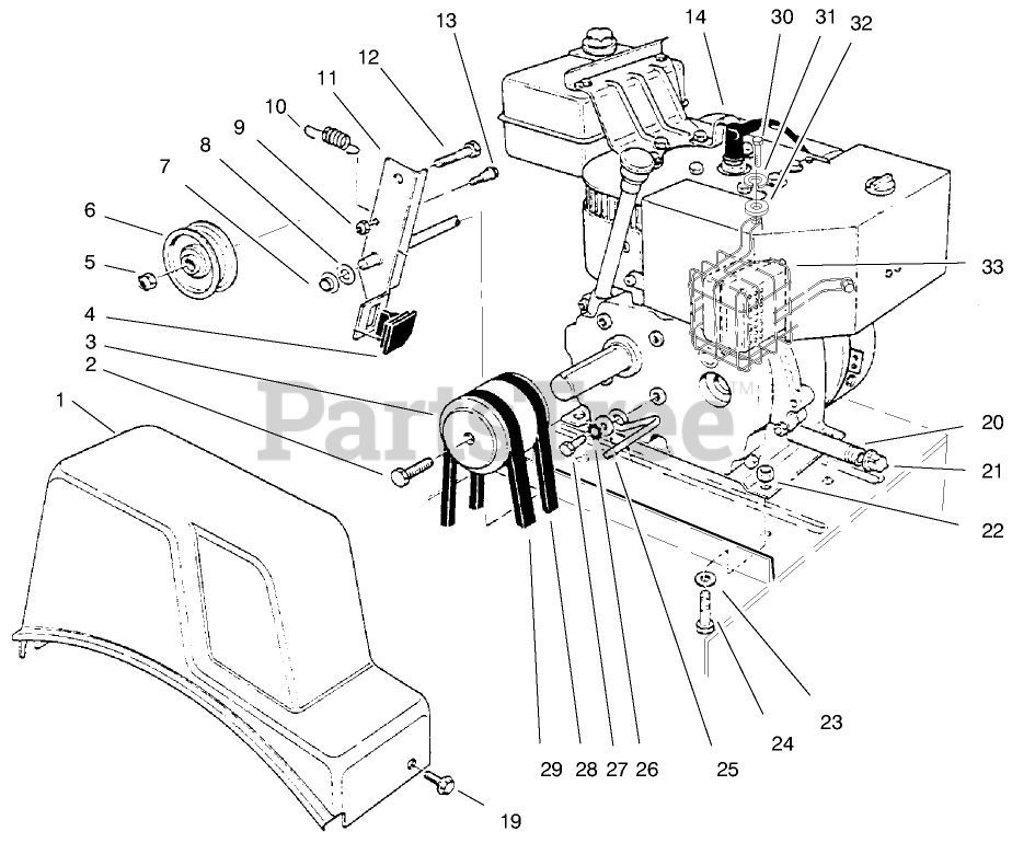 Toro 38062 (622) Toro Snow Thrower (SN 099000001 099999999) (1999